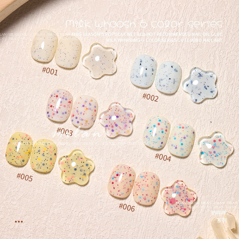 พร้อมส่ง สีเจล กริลเตอร์น่ารัก สไตส์เกาหลี ลายน่ารักมาก 6 สี แถม ชาร์ทสี