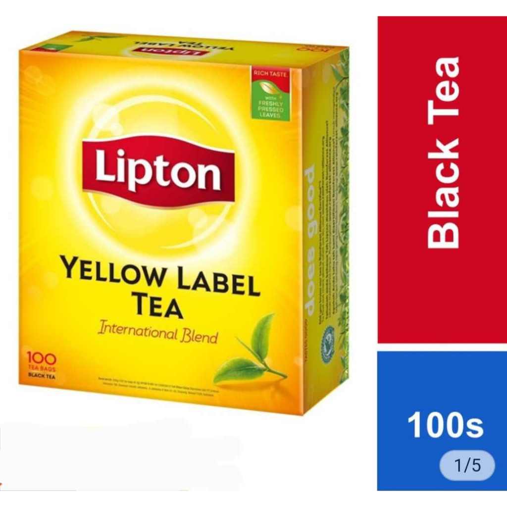 Lipton ชาลิปตันแบบซองจุ่ม กล่อง 100 ซอง × 2 กรัม มีเรทส่งทักแชต