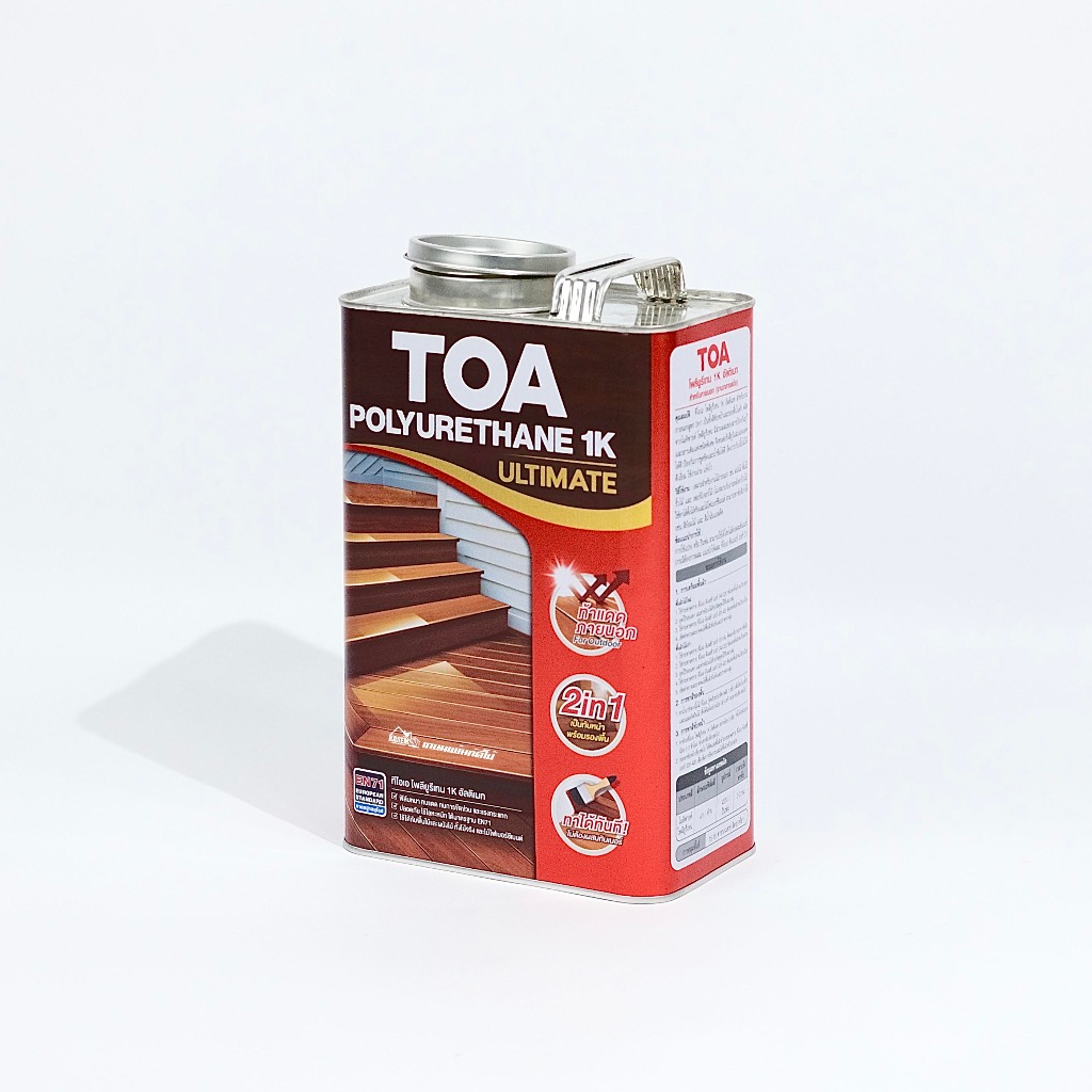 TOA Polyurethane 1K Ultimate Gloss ทีโอเอ โพลียูรีเทน 1K อัลติเมท​ เงา ภายนอก PU 1K