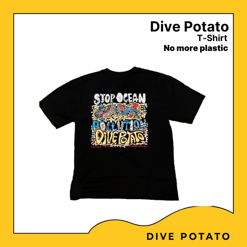 Dive Potato T-shirt No more plastic