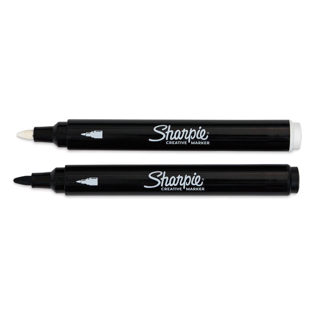 Sharpie ปากกาชาร์ปี้ มาร์เกอร์ อะคริลิค หัวกลม *แพ็ค 2 ด้าม* ปากกาหัวกลม Creative marker Pack Bullet Tip 2ct — صورة 2
