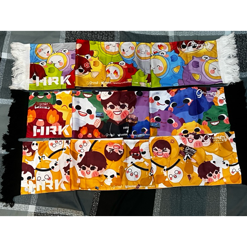 (พร้อมส่ง) ผ้าพันคอ HeartRocker X Grainey / การ์ด  HeartRocker X Grainey