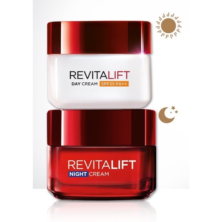 ลอรีอัล รีไวทัลลิฟท์ เดย์ครีม 50 มล. + ไนท์ครีม 50 มล.