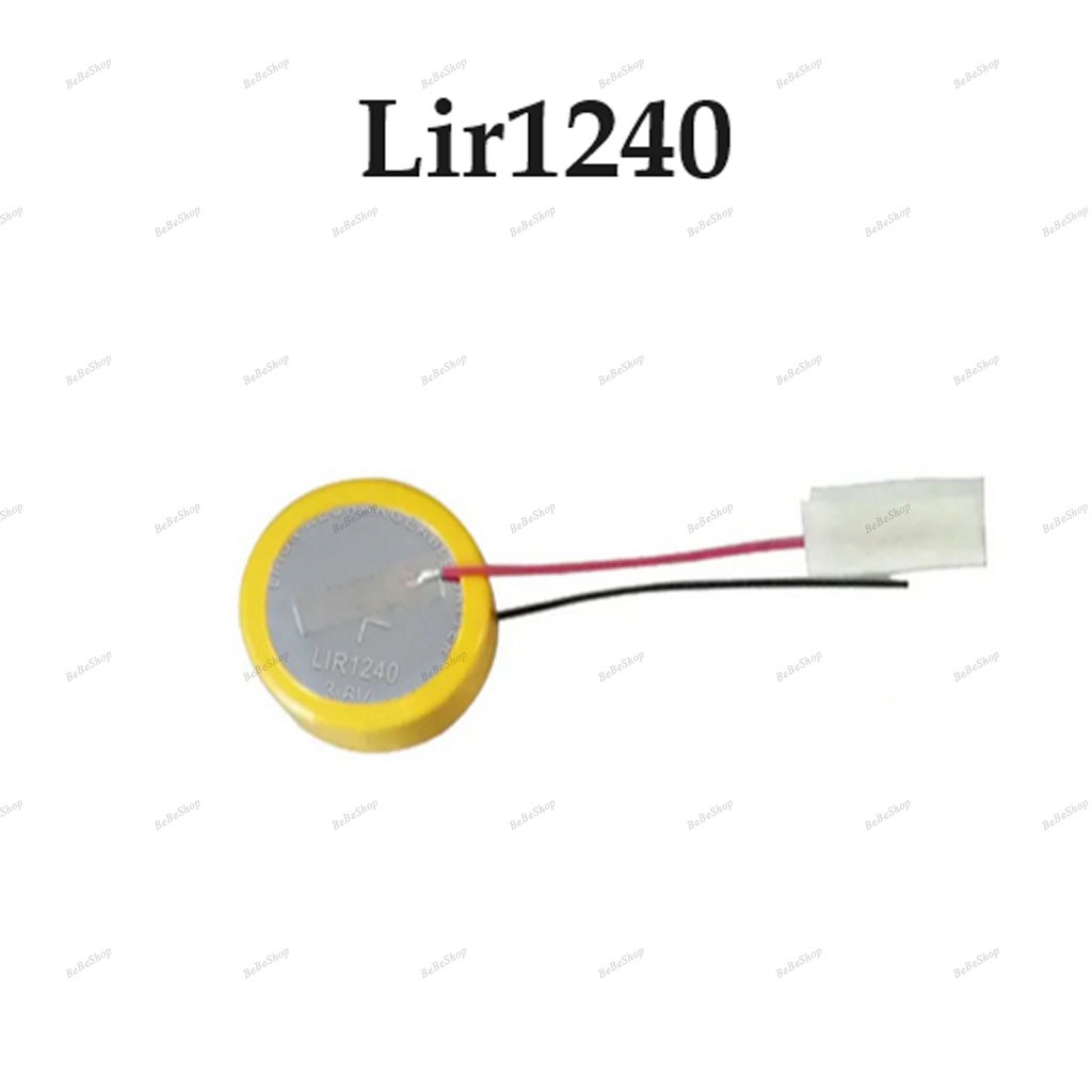 แบตเตอรี่ หูฟัง LIR1240 3.6V 55mAh Bluetooth headset wireless microphone hearing aid rechargeable bu