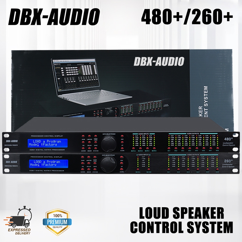 DBX-AUDIO 480+/260+ โปรเซสเซอร์เสียงดิจิตอล 2/6 ใน 4/8 เอาต์พุตโปรเซสเซอร์เสียงระดับมืออาชีพ