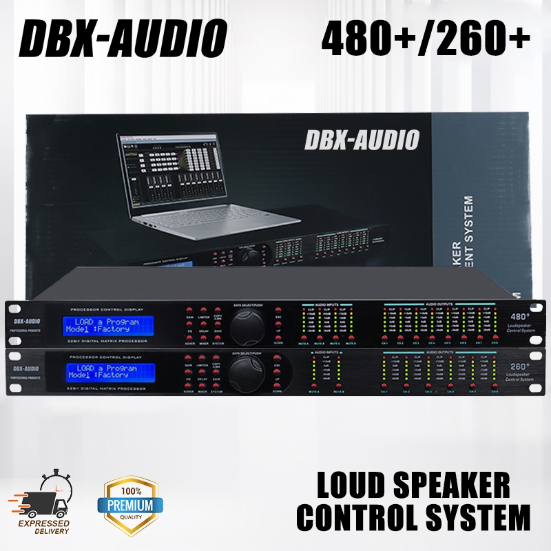 DBX-AUDIO 480+/260+/PA2เอาต์พุตระดับมืออาชีพ คุณภาพเสียงที่สวยโปรเซสเซอร์เสียงดิจิตอลมัลติฟังก์ชั่น 