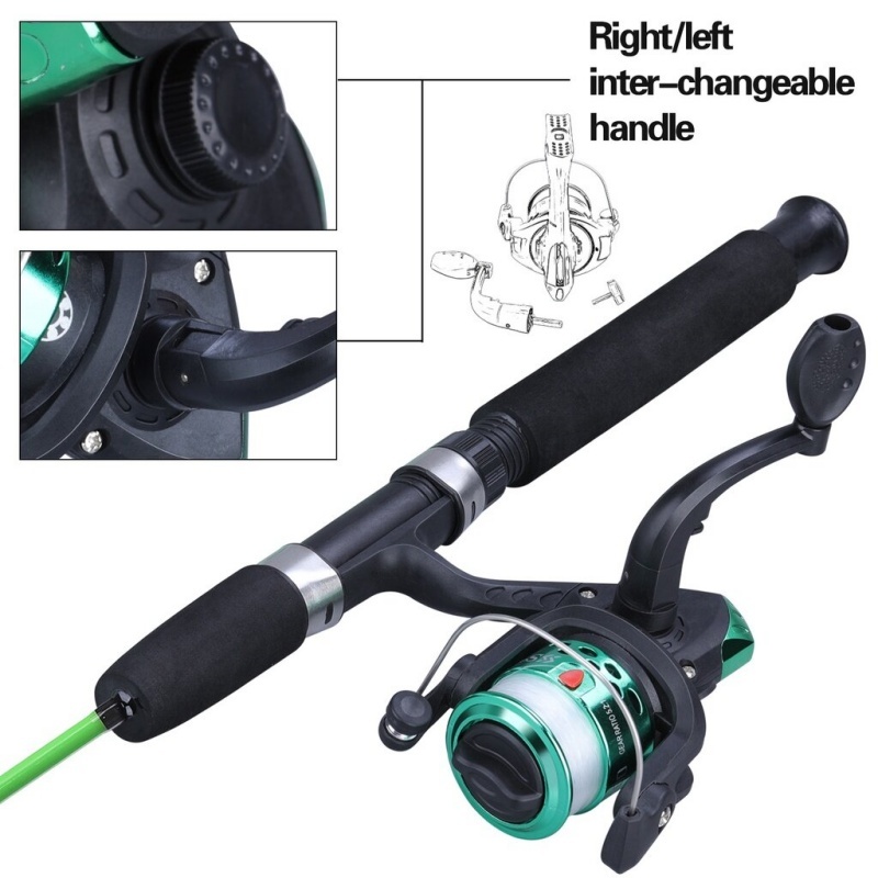 1.2M/1.5M รอกล้อหมุน 5.2:1 3BB แบบซ้ายและขวา สําหรับตกปลา คันเบ็ดครบชุด คันเบ็ดและรอกตกปลาชุดตกปลาน้ำจืด/น้ำเค็ม ชุ - รูปที่ 5