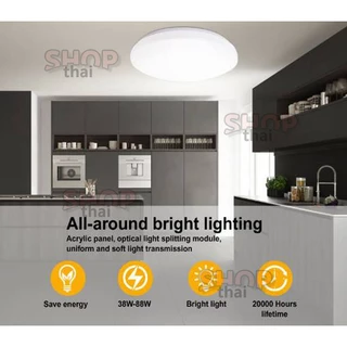 โคมไฟ LED ซาลาเปา ติดเพดาน ทรงกลม 24/36/48 วัตต์ แสงสีขาว Daylight 6500K ทนทาน ใช้งานได้ยาวนาน
