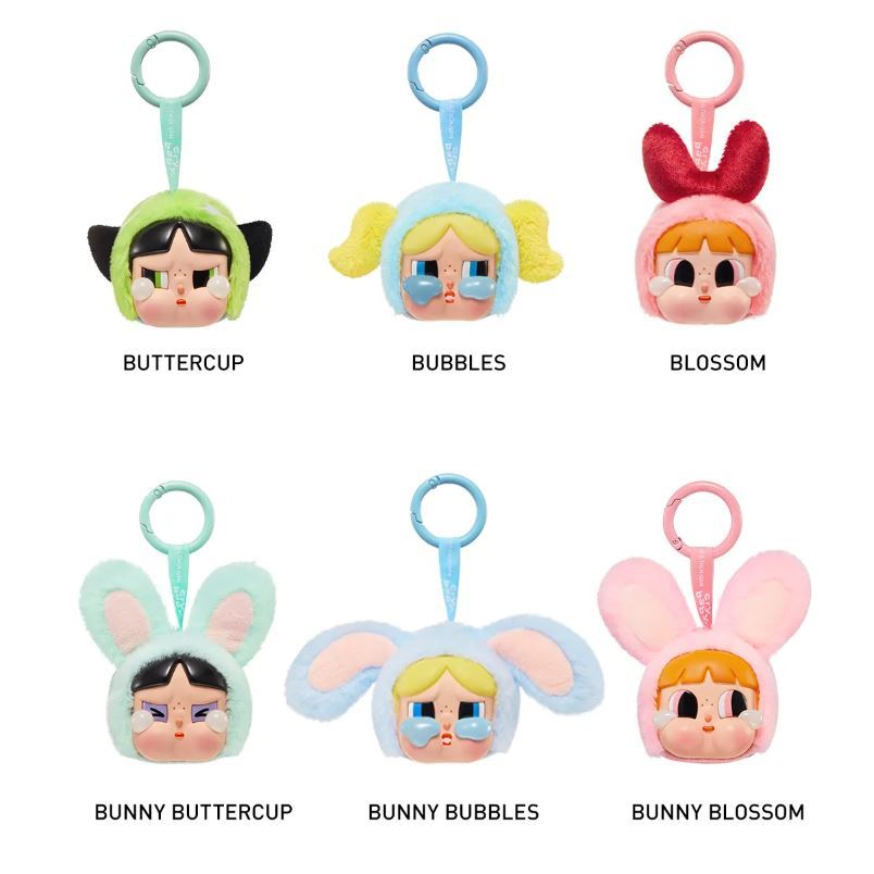 พร้อมส่ง*ยกbox* POPMART crybaby powerpuff girls พวงกุญแจห้อยกระเป๋าสุดฮิต