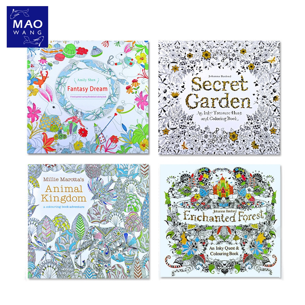 MAO สมุดระบายสี Secret Garden สมุดวาดภาพกราฟฟิตี้