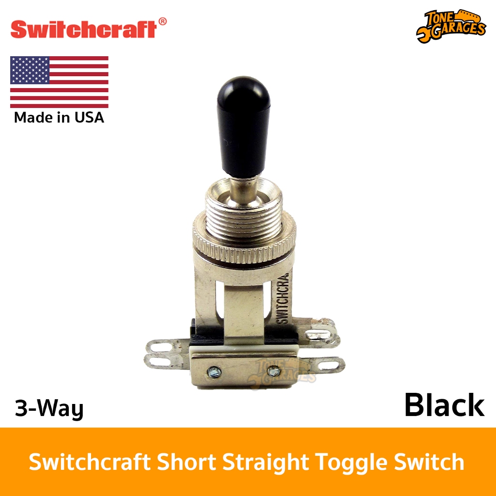 Switchcraft 3-Way Short Straight Toggle / Selector Switch สวิตช์ Les Paul / PRS Style Made in USA