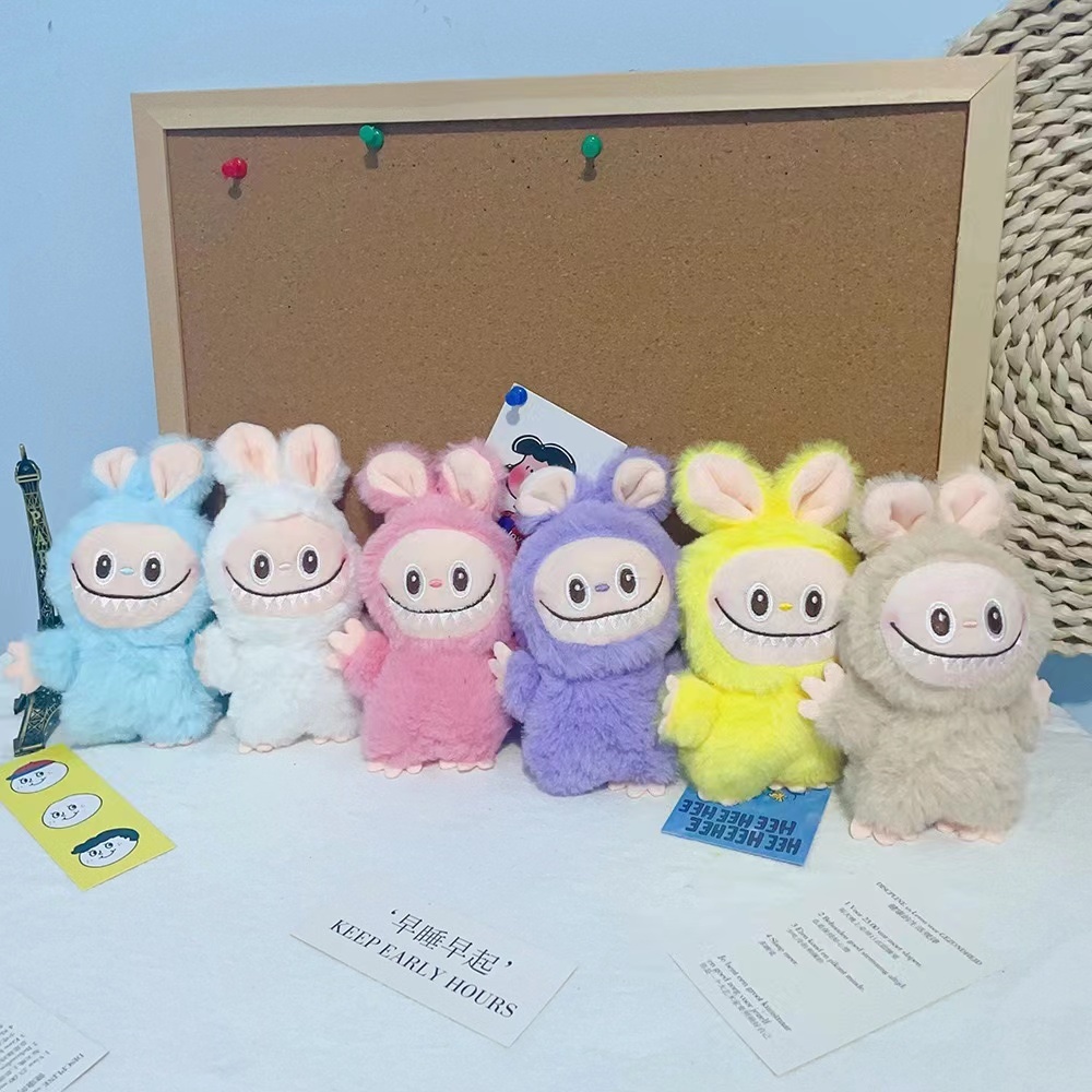 พวงกุญแจลาบูบู้มี 6สี จี้ตุ๊กตากระต่าย หูยาว ขนนิ่ม น่ารัก สําหรับคู่รักCOSY