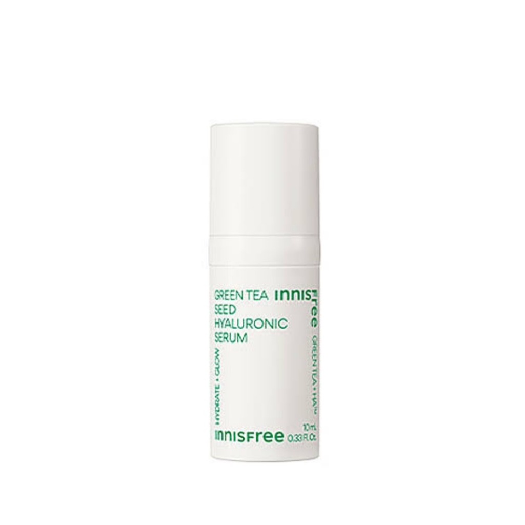 Innisfree Green Tea Seed Hyaluronic Serum 10Ml เติมความชุ่มชื้นสู่ผิวขาดน้ำผิวสดชื่นเนียนใส Beauty Green Tea