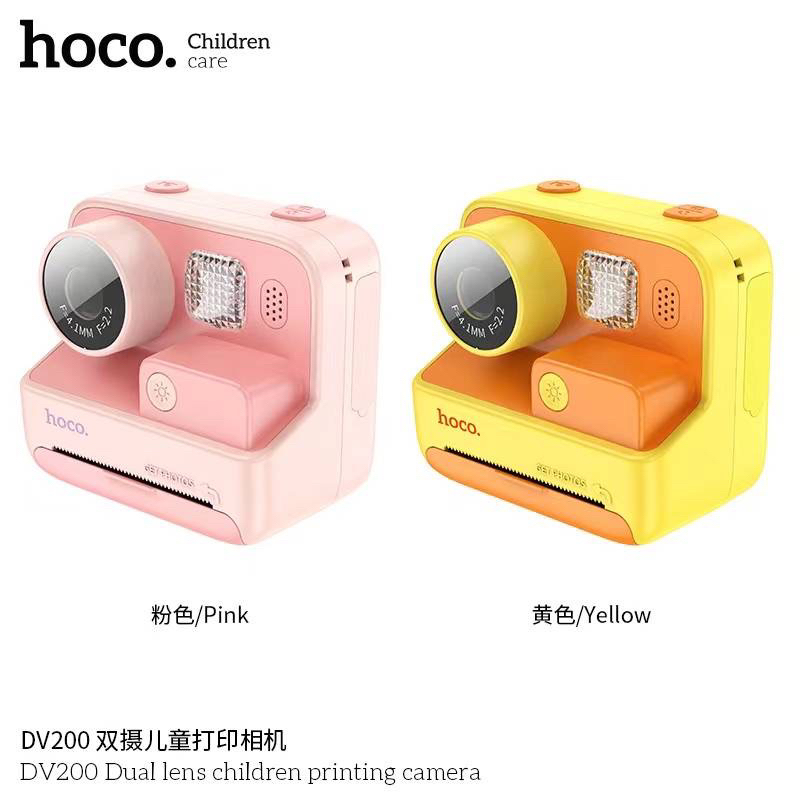 Hoco DV200 Dual lens children printing camera กล้องถ่ายสำหรับเด็ก ใหม่ล่าสุด แท้100%
