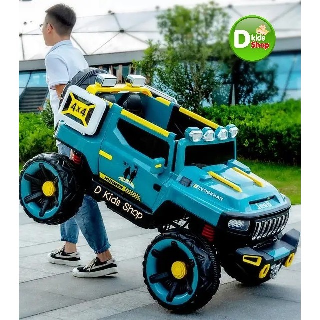YV2 ใหญ่ 2 ที่นั่ง รถแบตเตอรี่เด็ก รถเด็กนั่งทรง HUMMER Model ขับเคลื่อน 4 ล้อ 4×4 รุ่นใหม่ล่าสุด MN20455 ราคา ถูกที่สุด ดีลบีเคเค แกลเลอรีภาพที่ 6