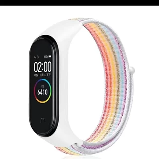 สายรัดแบบสปอร์ตสำหรับ Xiaomi Mi Band 3 4 5 6 7 8 สายรัดไนลอนระบายอากาศทดแทนสำหรับ Mi Band 9/10