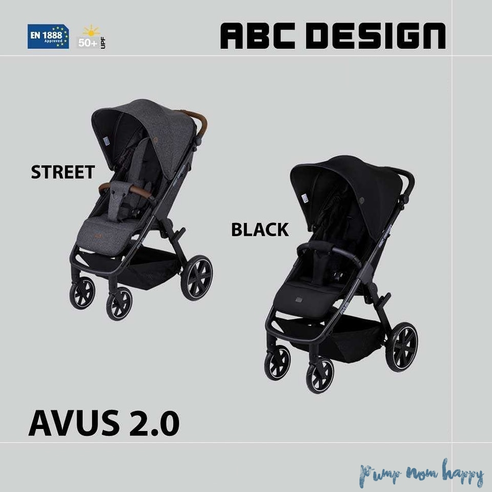 (ประกัน4ปี) ABC DESIGN รุ่น AVUS 2.0 รถเข็นเด็กจาก เยอรมัน เเรกเกิด - น้ำหนัก22 kg พับเก็บง่ายด้วยมื