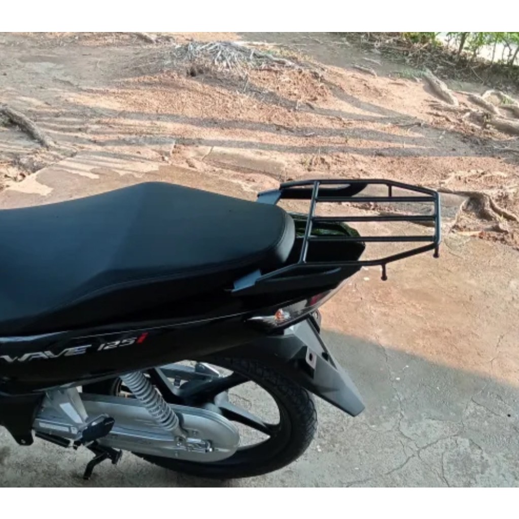 ตะแกรงท้าย Honda Wave 125i led ปี 2012-2024 ไส่เเล้วหมดปัญหาคนซ้อนน้ะจ้ะน้ะ ND.