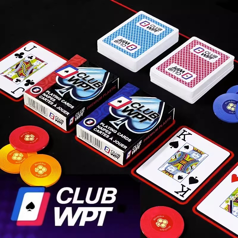 แท้จริง WPT CLUB คุณภาพสูง pvc บัตรพิเศษ พลาสติก การ์ด กันน้ำ