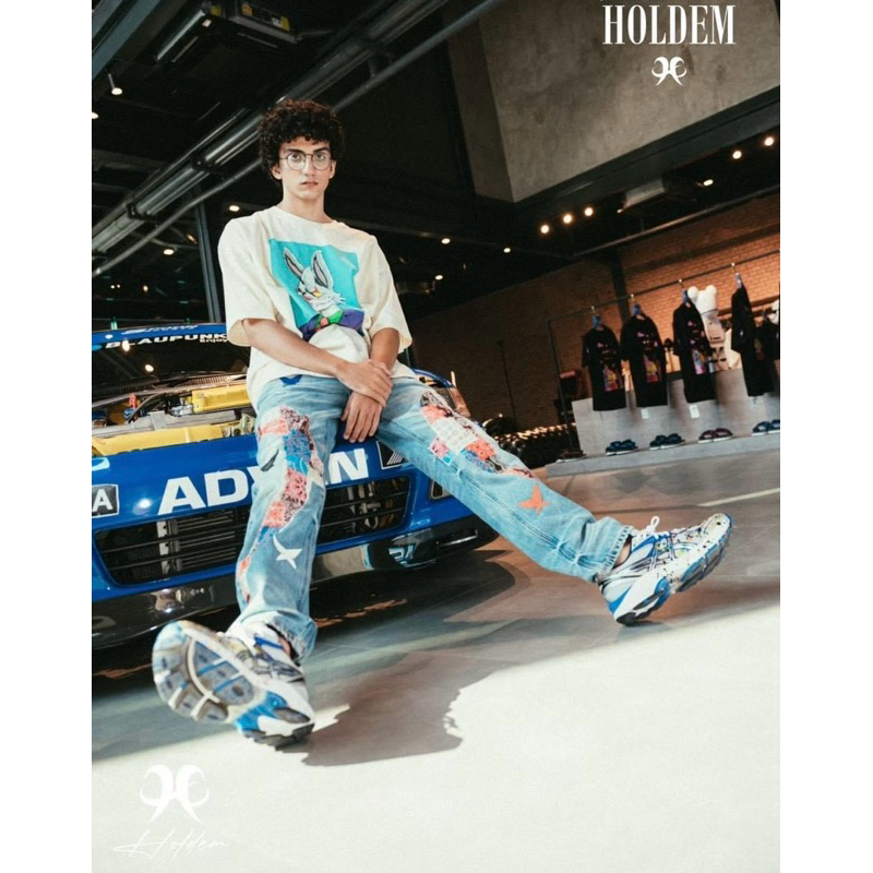 พร้อมส่ง Holdem แท้💯 holdem H8 Paisley patch Vtg washed denim