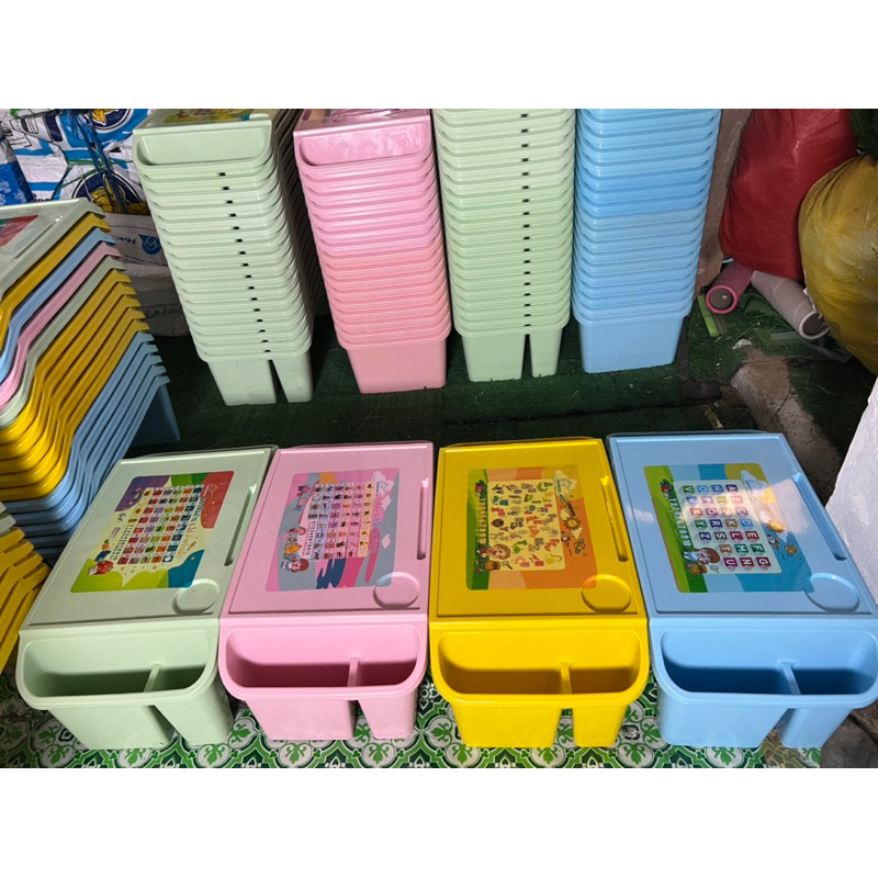 โต๊ะอนุบาล 56*30*21.5 cm รับทำใบเสร็จ บิลส่งของ มีเรทส่ง