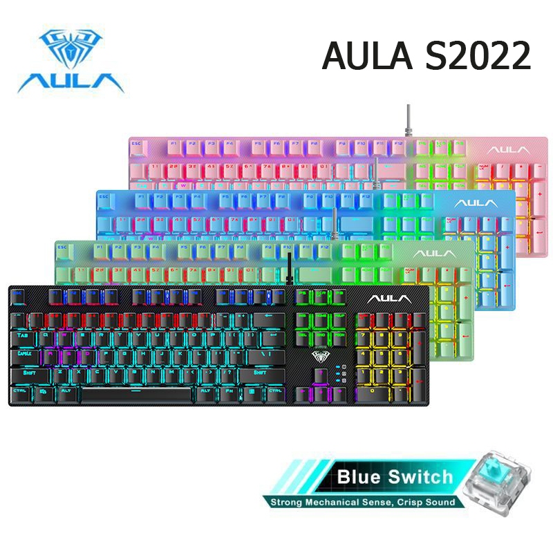 AULA S2022 MECHANICAL GAMING KEYBOARD  สินค้ารับประกัน 2 ปี