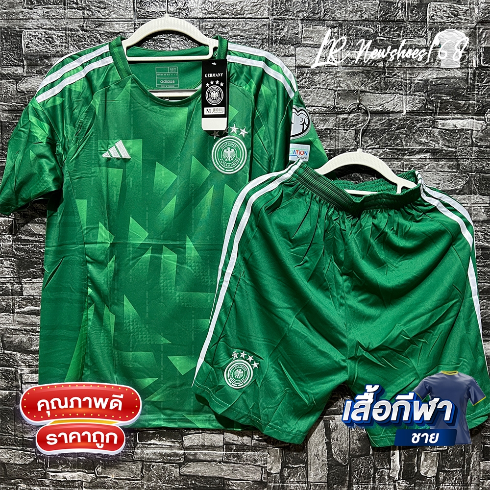เสื้อกีฬา ชุดบอลทีมชาติ GermanyGreen 24/25 เสื้อบอลและกางเกงบอลผู้ชาย ใหม่ล่าสุด