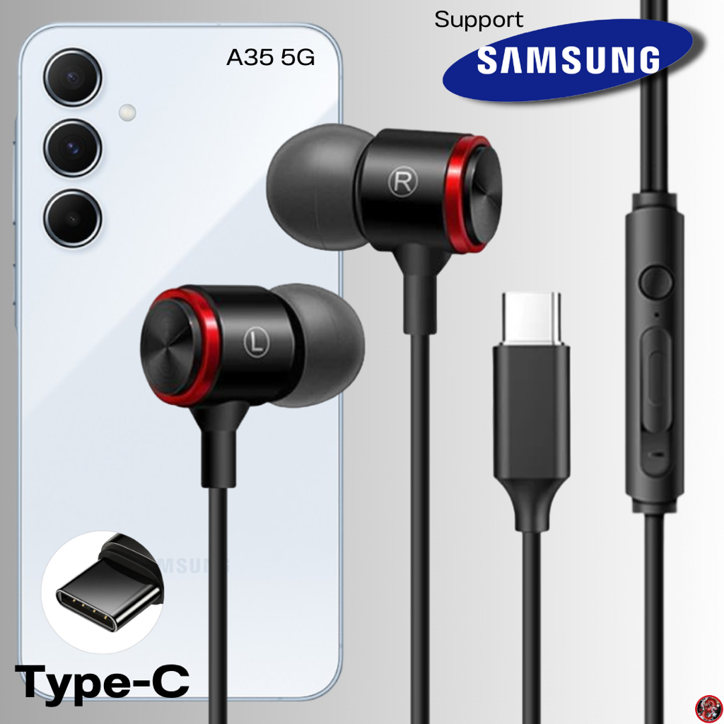 หูฟัง สมอลทอล์ค Samsung Type-C In-Ear Extra Bass เสียงดี เบสหนักแน่น เหมาะสำหรับ ซัมซุง A35 5G ไทป์ซี JZ