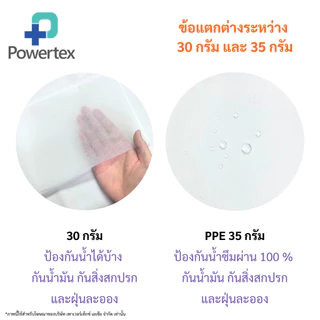 ผ้าปูเตียงสีขาวแบบใช้แล้วทิ้งชนิดม้วน 30g. และ 35g. (รองกันเปื้อน) | Disposable Bed Sheet Roll | ตรา SureProtect