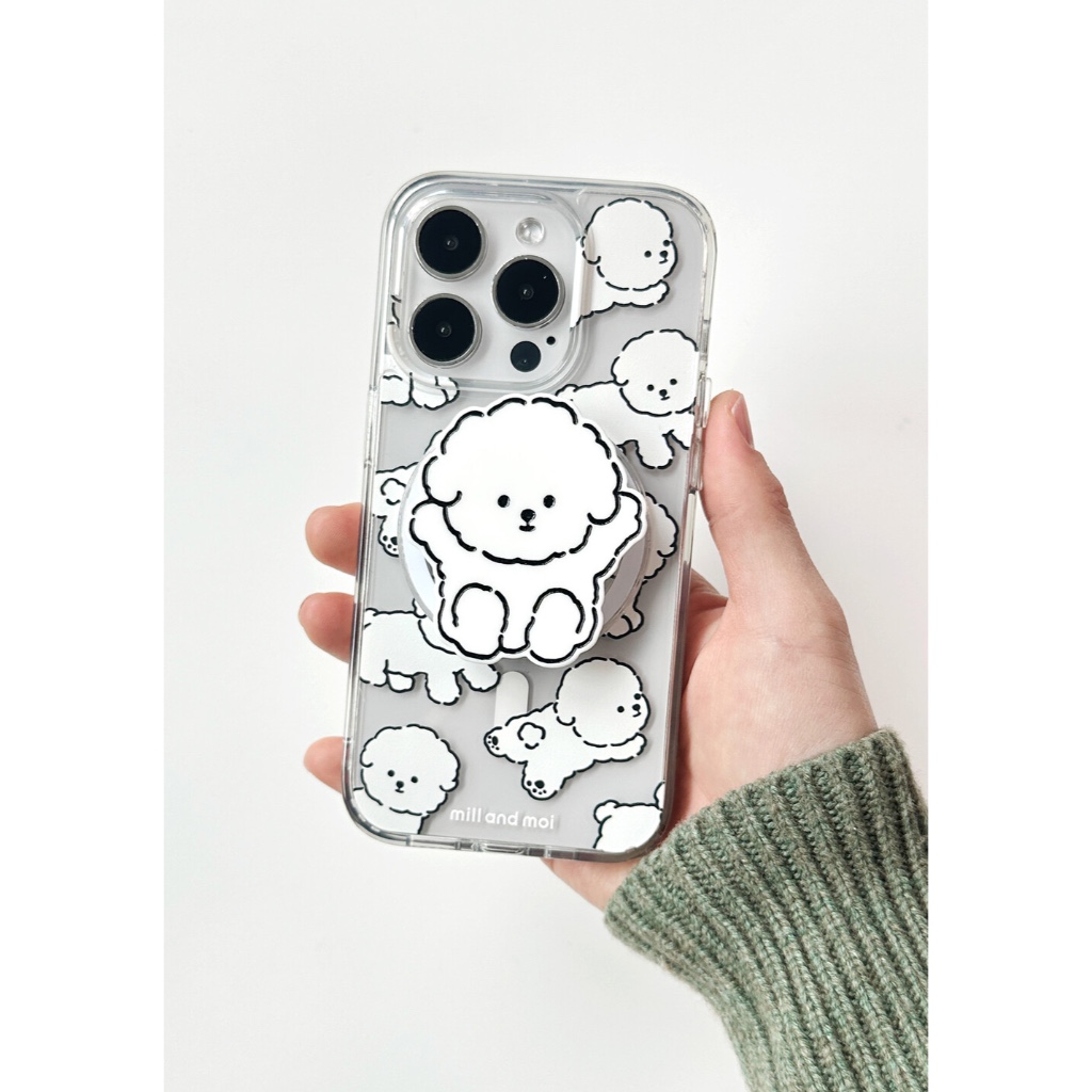 Mill and Moi Magnetic Safe Grip Tok ติดกับเคสมือถือ ด้วยเเม่เหล็ก ช่วยให้หยิบจับมือถือได้สะดวกขึ้น