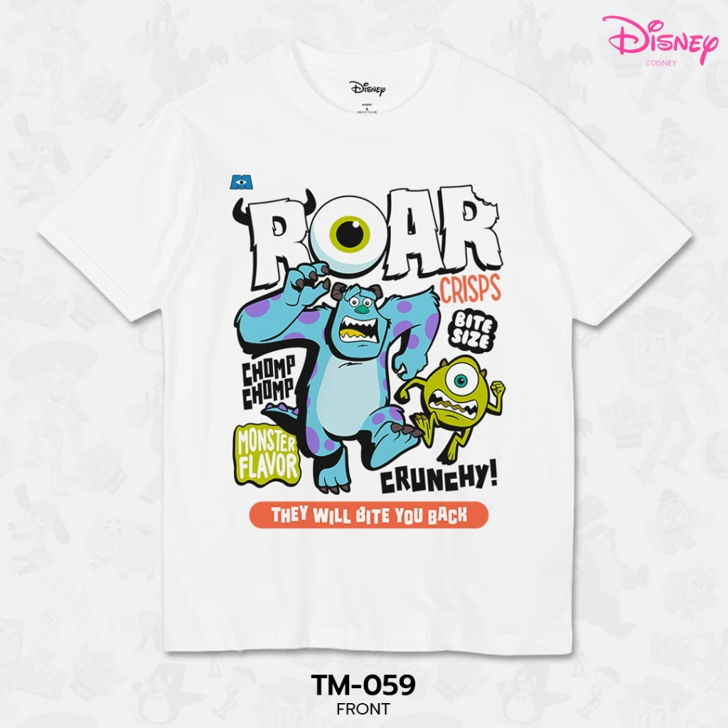 Power 7 Shop เสื้อยืดการ์ตูน "Monster inc." ลิขสิทธิ์แท้ DISNEY (TM-059)