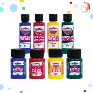 Master Art สีอะคริลิค แบบขวดพลาสติก ขนาด 20 ml. / 60 ml. ( จำนวน 1 ขวด )