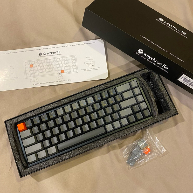 [ของแท้] Keychro* K6 RGB Aluminum brown switch