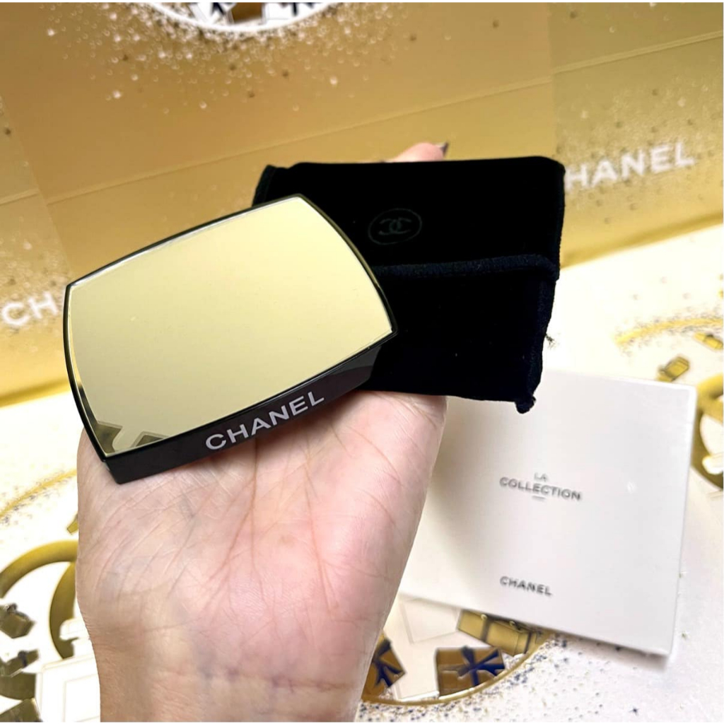 Chanel กระจก 2 ด้าน เบา ขนาดกระทัดรัด เรียบหรู ดูแพง