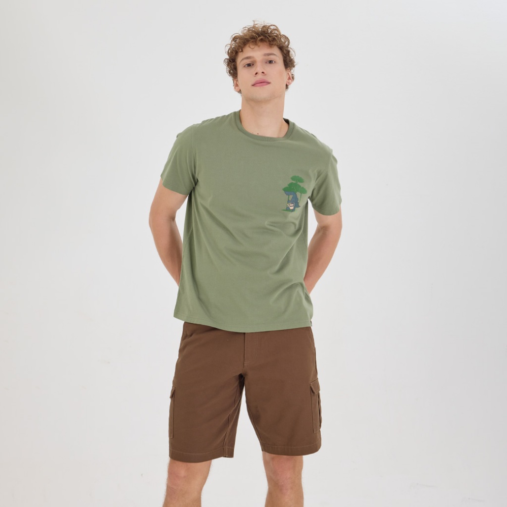 Khaki Bros. - คาคิบรอส - Round neck T-shirt Regular Fit - เสื้อยืดคอกลม - KM24K033