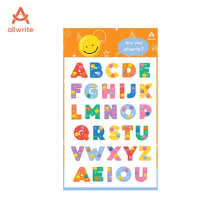 allwrite สติ๊กเกอร์ตัวอักษรภาษาอังกฤษ ABC AW272