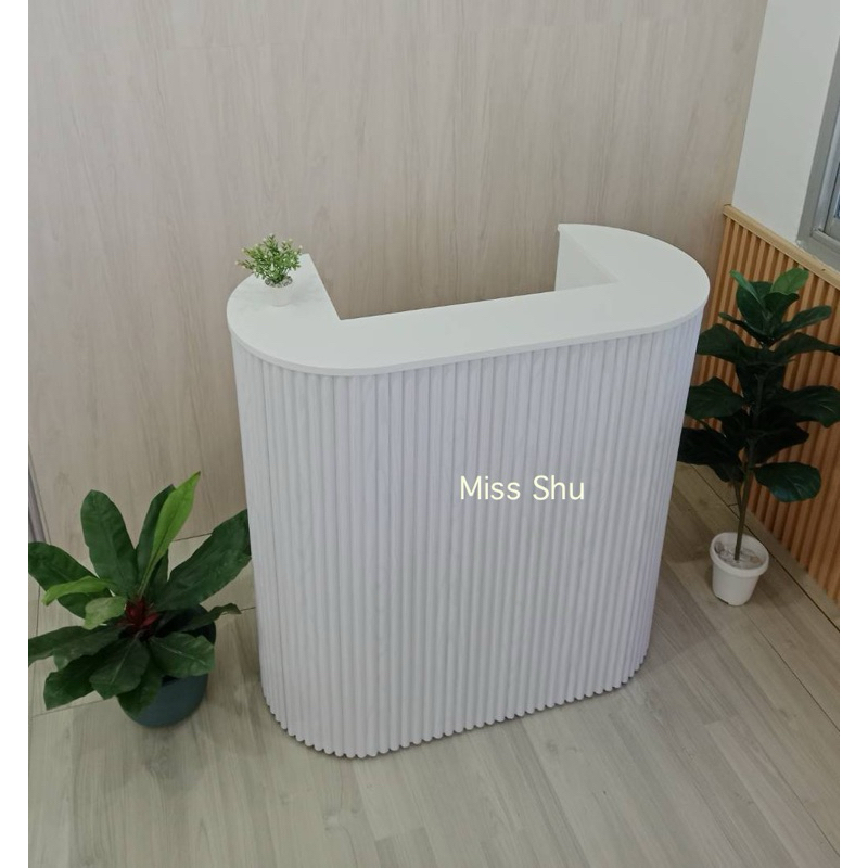 เคาน์เตอร์ไม้ เคาน์เตอร์ต้อนรับ เคาน์เตอร์โค้ง (จัดส่งกรุงเทพ-ปริมณฑล)