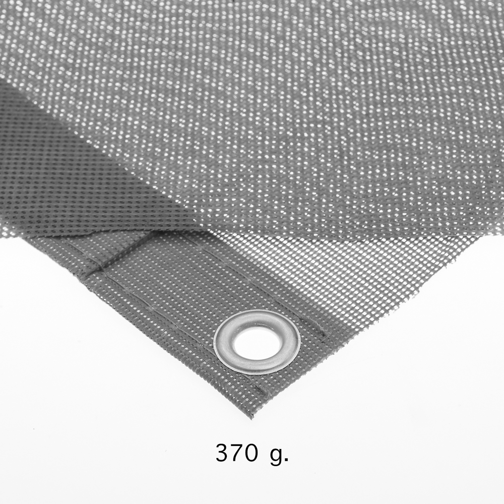 ผ้าใบกันฝุ่น กันแดด แมชชีท 370 กรัม (Mesh sheet)กันแดด กันฝุ่นแถมฟรีเชือกผูก16เส้น