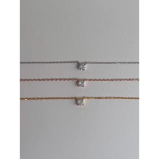 A.piece สร้อยเงินแท้ [all silver 925] Moonlight necklace
