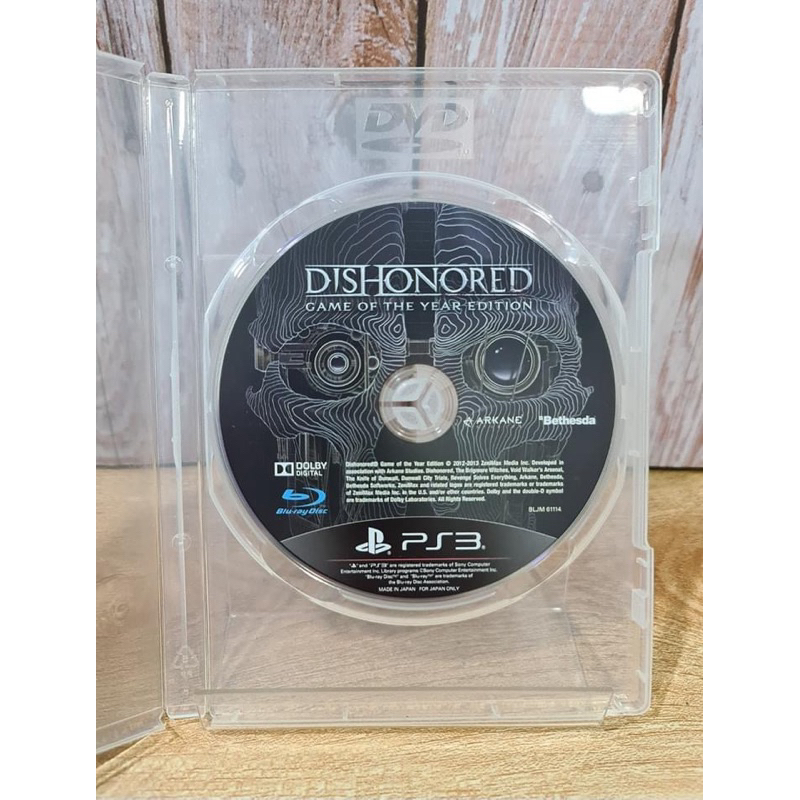 แผ่นเกมส์ PS3 (PlayStation 3) เกมส์  Dishonored