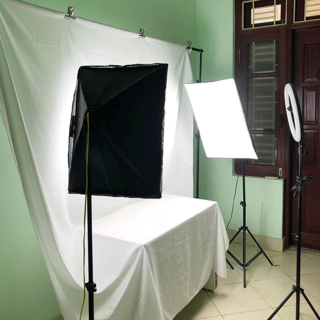 50*70cm 300w ไฟสตูดิโอ สตูดิโอถ่ายภาพ ไฟถ่ายสินค้า E27 LED Light Softbox ไฟถ่ายรูป ไฟไลฟ์สด ไฟต่อเนื่อง ฉากถ่ายรูป ไฟ