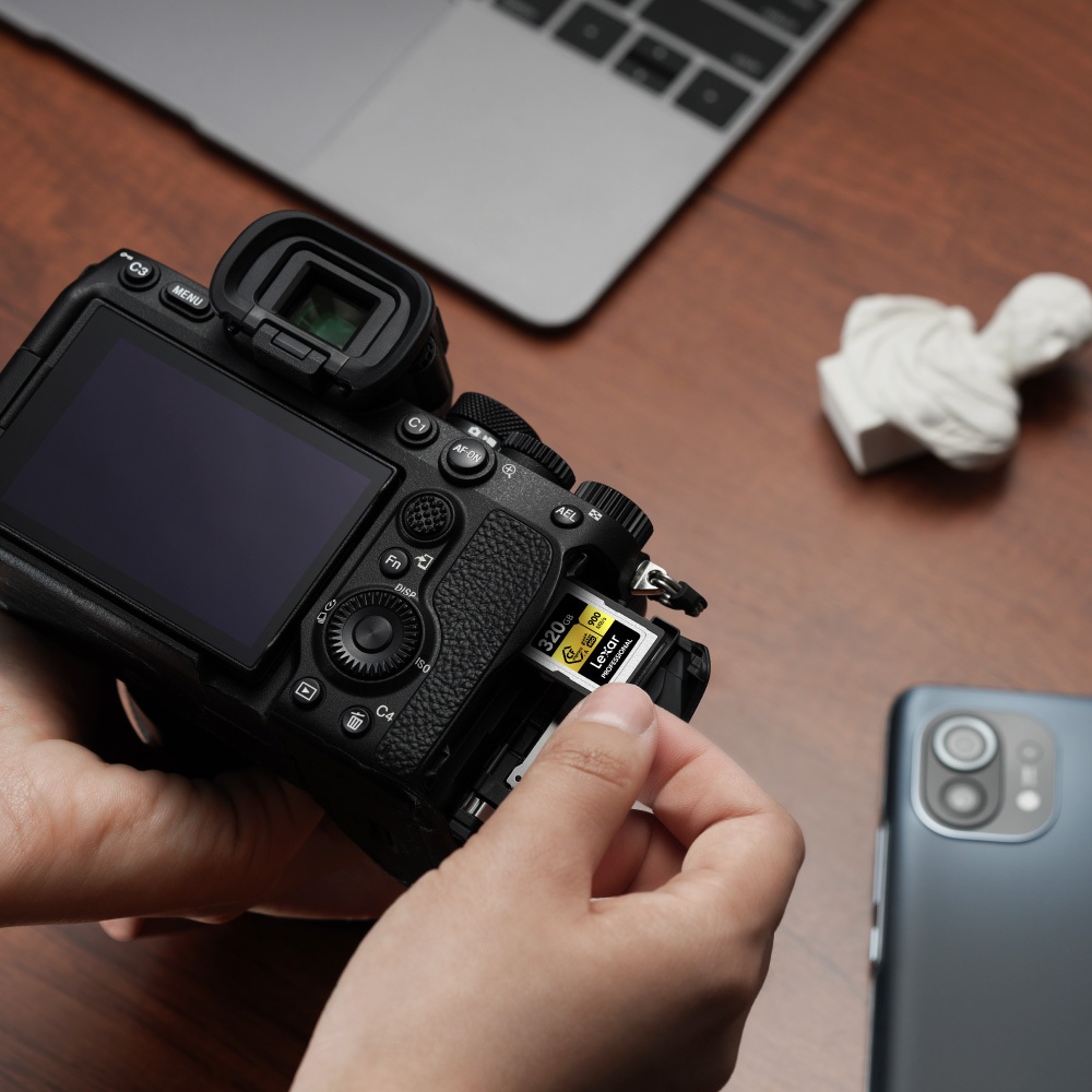 การ์ดหน่วยความจำ ซีเอฟเอ็กเพรสการ์ด LEXAR CFEXPRESS TYPE A 80GB VPG400 RAW 8K RW900/800MB/S (LCAGOLD080G) FOR SONY_6