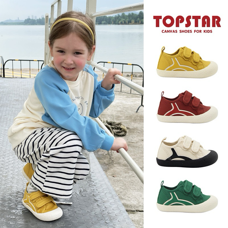 รองเท้าTopstar 1253 รองเท้าเด็ก ผ้าใบเด็ก รองเท้าหัดเดิน ผ้าใบนักเรียน