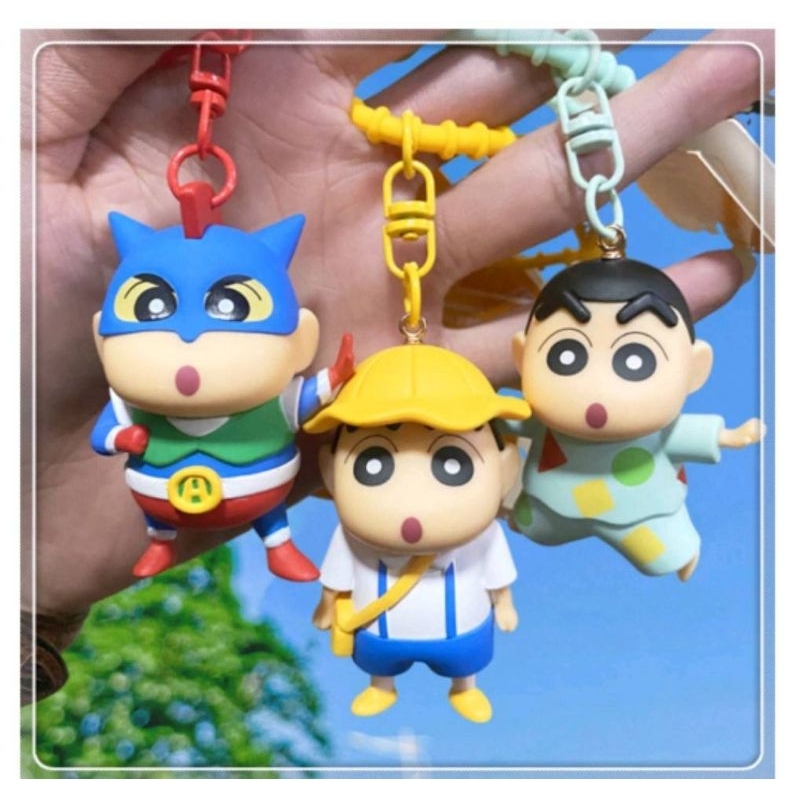 #พร้อมส่ง แท้100% พวงกุญแจ Crayon shinchan ชินจังจอมแก่น แท้ตรงปก ป้ายห้อย