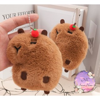 พร้อมส่ง!!! พวงกุญแจบีบมีเสียงตุ๊กตาคาปิบารา และดาวหมูชมพู ส…