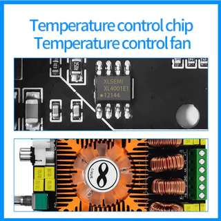 TDA7498E 160W*2 เครื่องขยายเสียงสเตอริโอรองรับโหมด BTL บอร์ดขยายเสียงดิจิตอลกำลังสูง 2.0 HIFI stereo 160W*2 supports BTL