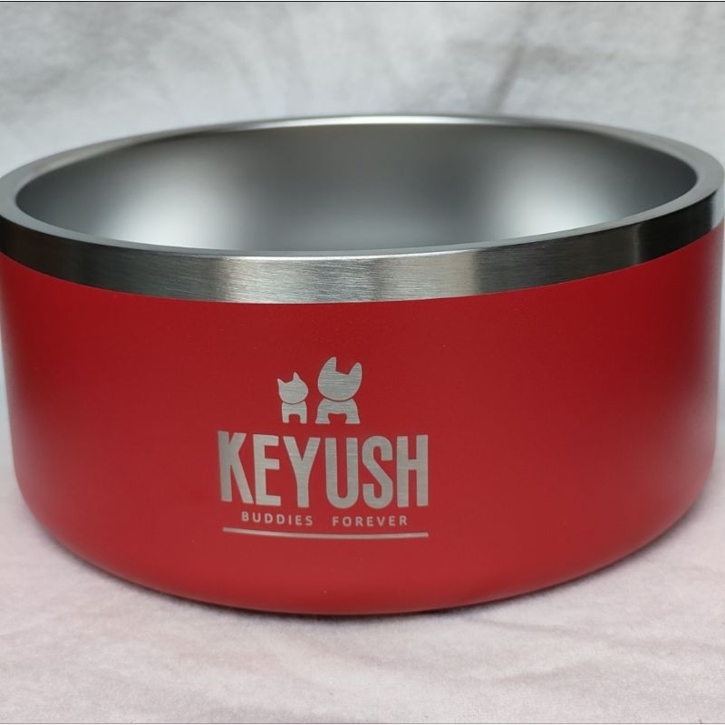 Keyush ชามน้ำเย็นนาน 8 ชั่วโมง สำหรับสัตว์เลี้ยง ชามน้ำเย็นสัตว์เลี้ยง ชามน้ำสุนัข