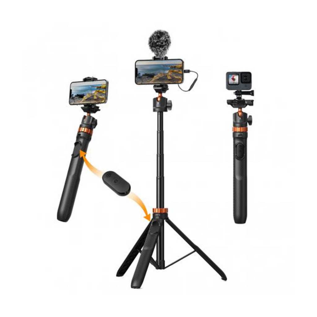 K&F MS08 (อัพเกรดจาก MS04) Selfie Tripod with Bluetooth (33-157CM) ประกันศูนย์