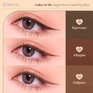 ถูก/แท้/มีไลฟ์ (มีสีใหม่) อายไลเนอร์ Cosluxe Coffee Or Me Magic Brown Liquid Eyeliner เขียนขอบตา เนื้อลิควิด ตาหวานละมุน