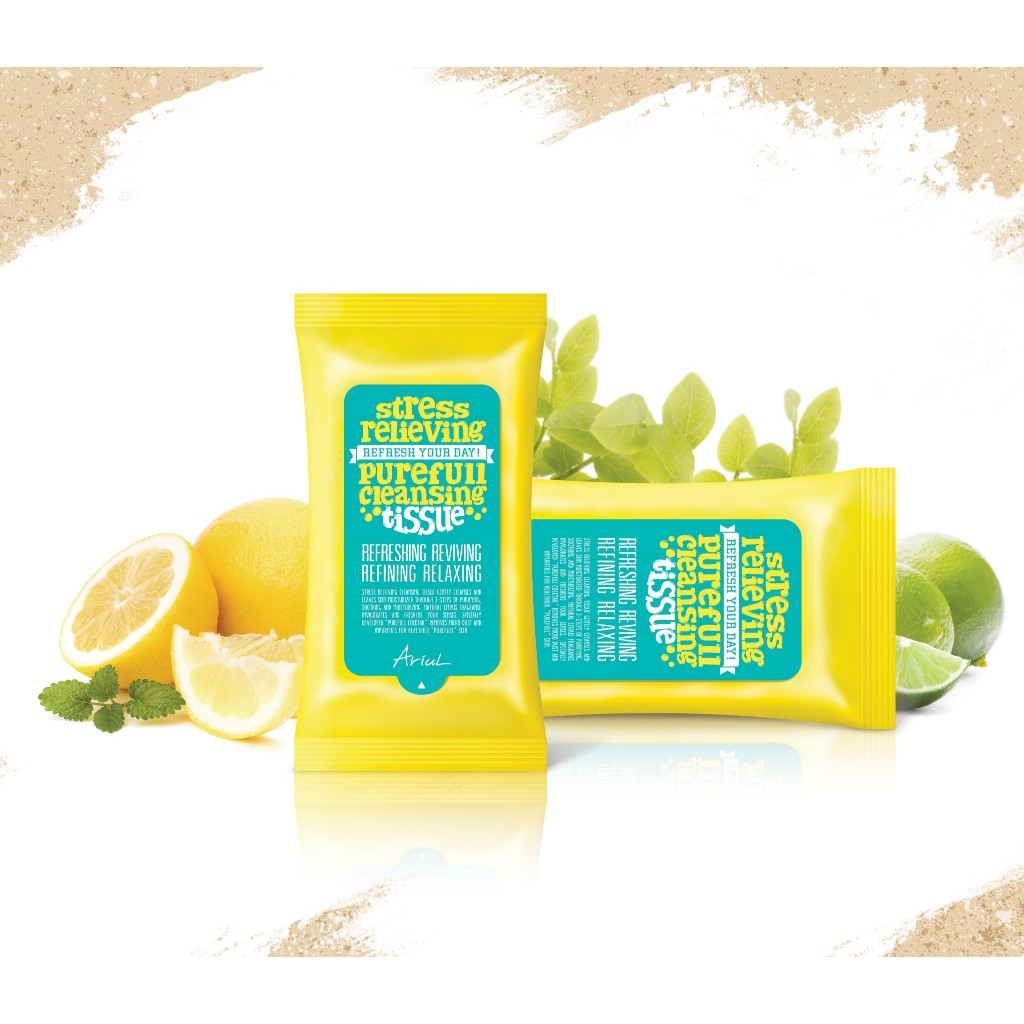 ARIUL Stress Relieving Purefull Cleansing Tissue (15 sheets)